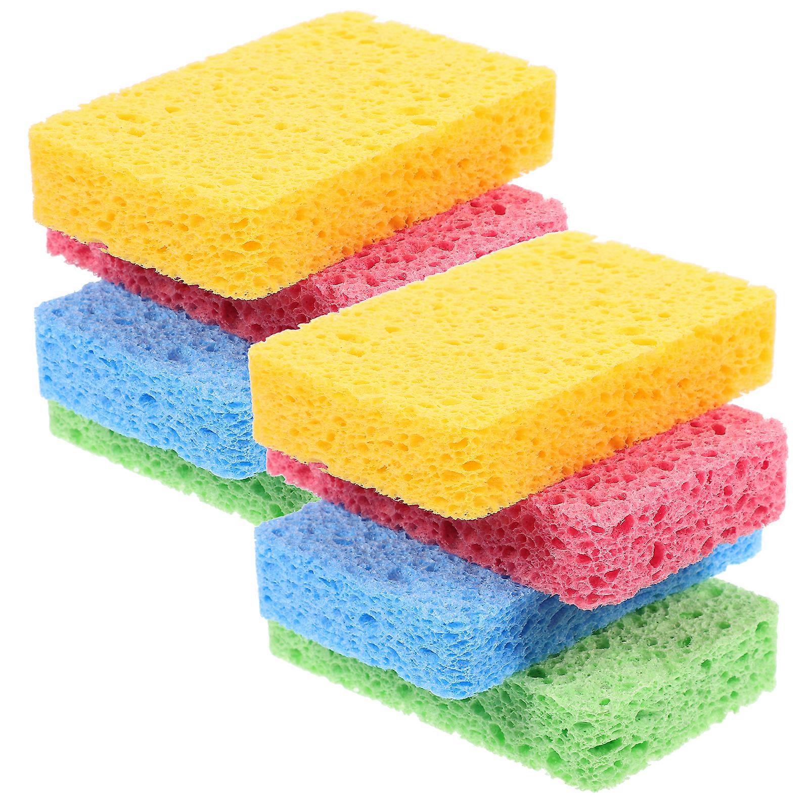 8pcs Dish Sponge Dish Cleaning Sponge Scrubber Reusable Sponge Scrubber Pot Sponge Pad