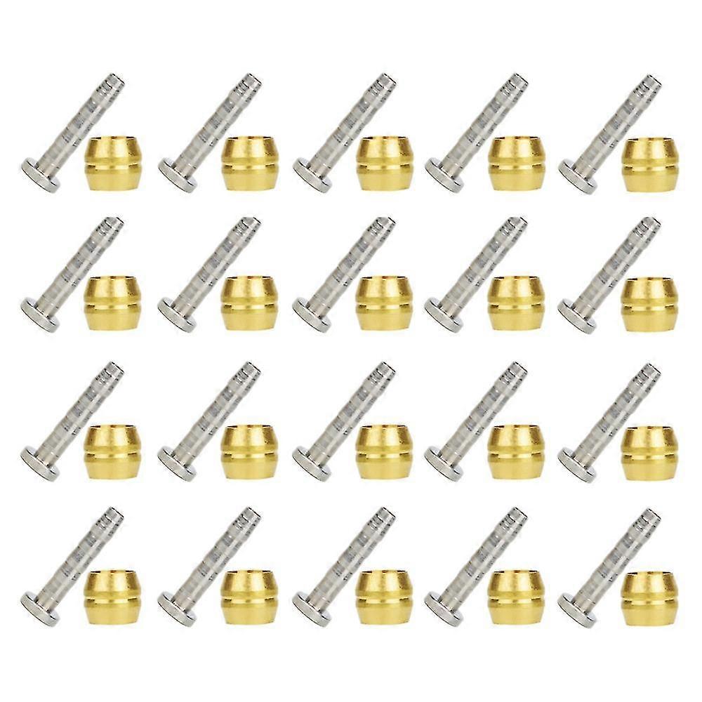 20pcs Bicycle Brake Olive Brass Connecting Insert Kit For Bh90 Hydraulic Disc Brake Hose,1