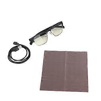 KY02B Smart Glasses Freisprechanrufe Musik Wireless BT Sonnenbrille mit Open Ear Kopfhörer für Radfahren Laufen EinkaufenSilber Nr.4556