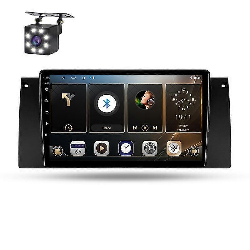 Car Radio Android 14 For BMW X5 E39 E53 1999-2006 Auto Multimedia Stereo
