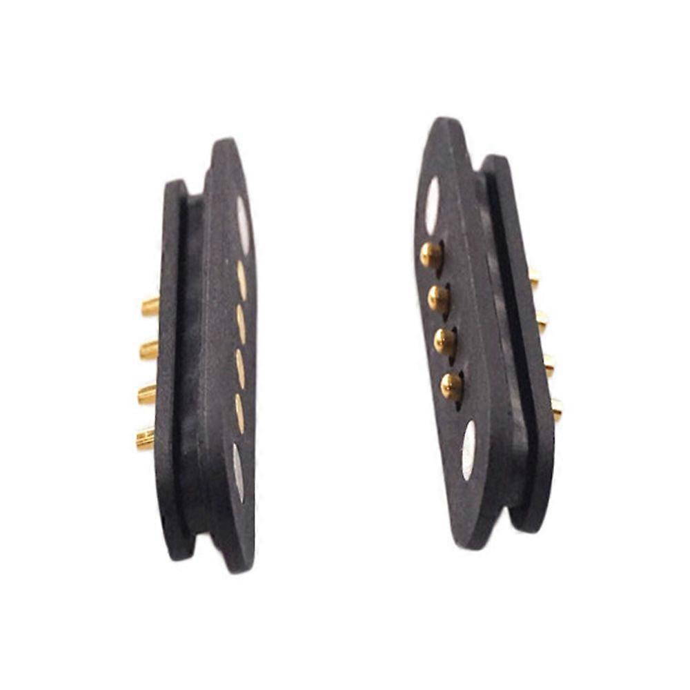 1-20PCSスプリング式磁気ポゴピンコネクタソケット4極ピッチ2.5 MMオスメス2A 36V 4ピンDCパワーチャージプローブ