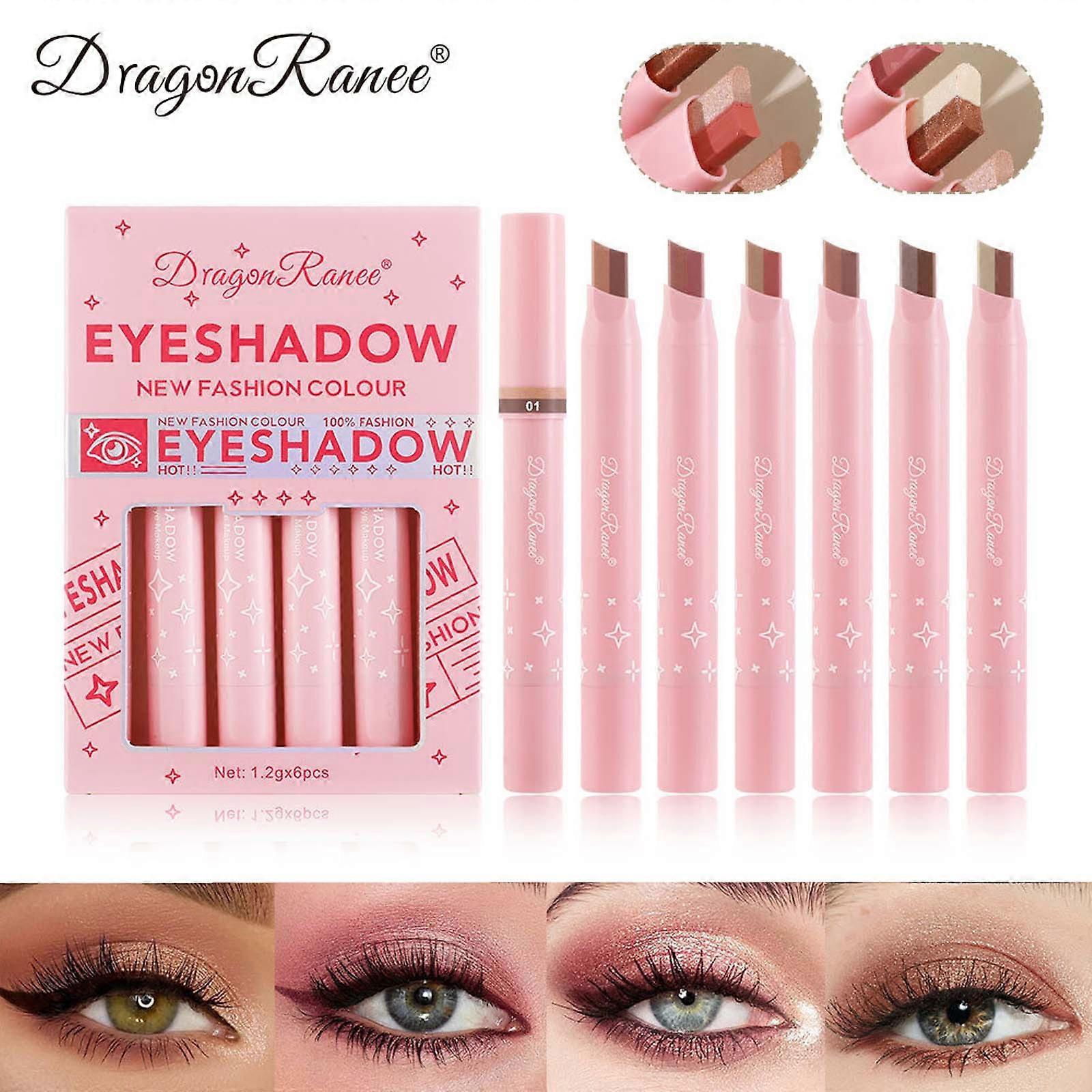 The Two-color Eye Shadow Stick Is Water-proof And Not Easy To Fall Off. It Is Suitable For Novices And Lazy Eyes Two-color Eye Shadow Pen Cosmetic Set