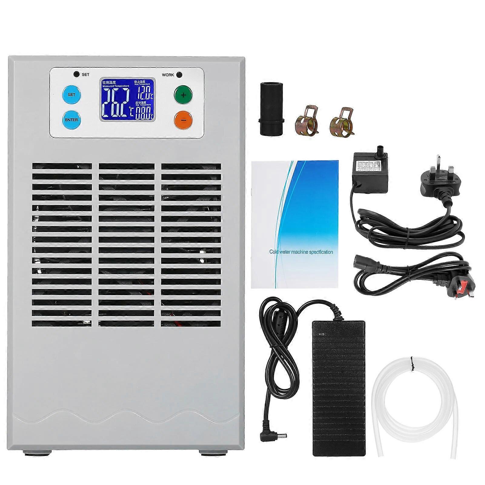70W 20L מיכל דגים קטן מחמם מים וצ'ילר אקווריום צ'ילר מוליכים למחצה מקרר אקווריום אלקטרוני LCD דיגיטלי שקט