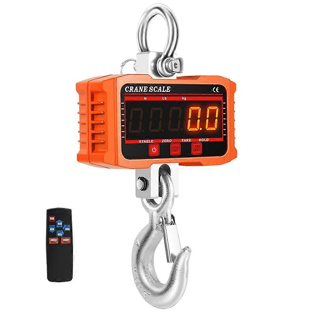 Digital LCD Display Crance Scale High Load Industrial Electronic Heavy Duty Weight Hook Crane with 3 Units Conversion Function