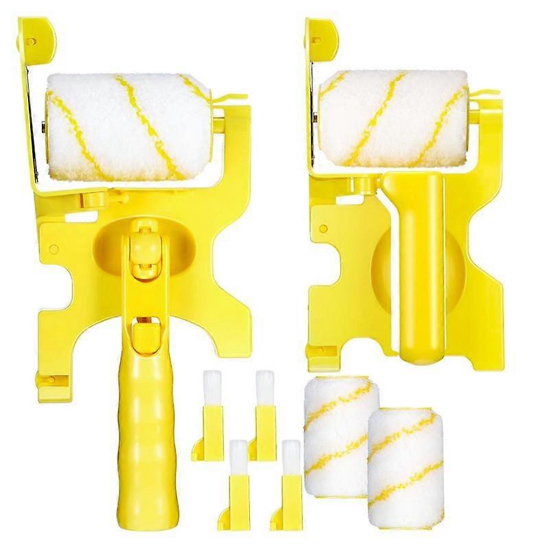 2 Pieces Professional Paint Roller Replacement Paint Edger with Brush Tool Multifunction Room Wall