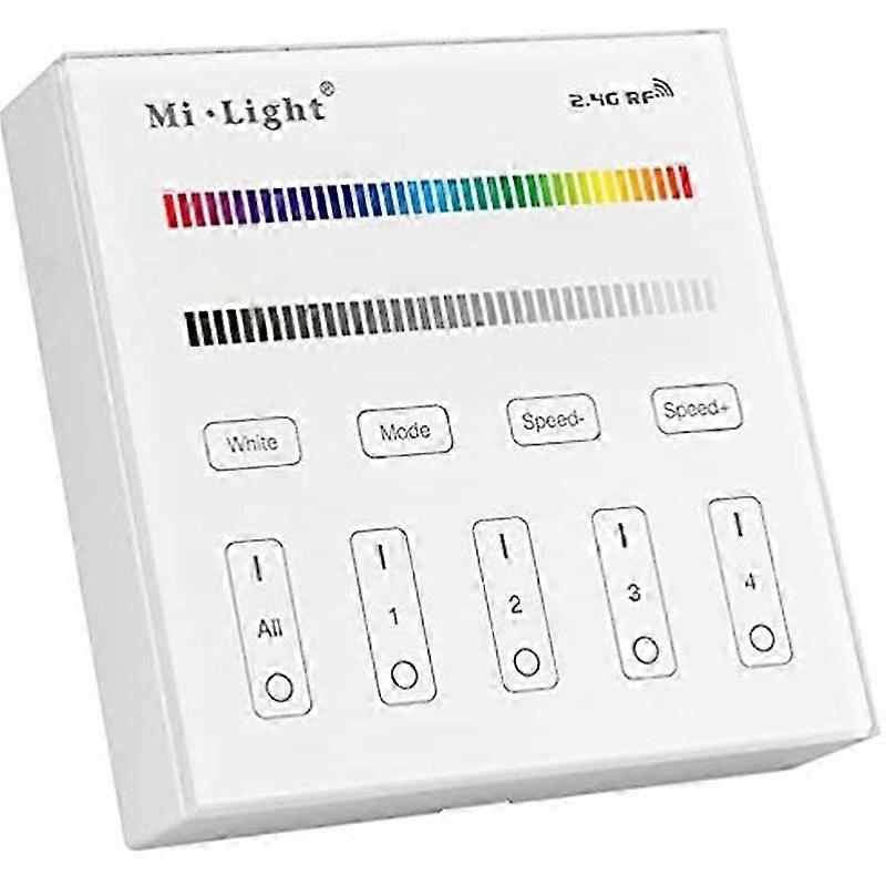 Mi Light B3 Wireless 2.4G RF 4-Zone Wall-Mounted Smart Panel Controller for CCT DIM RGB RGBW RGB+CC