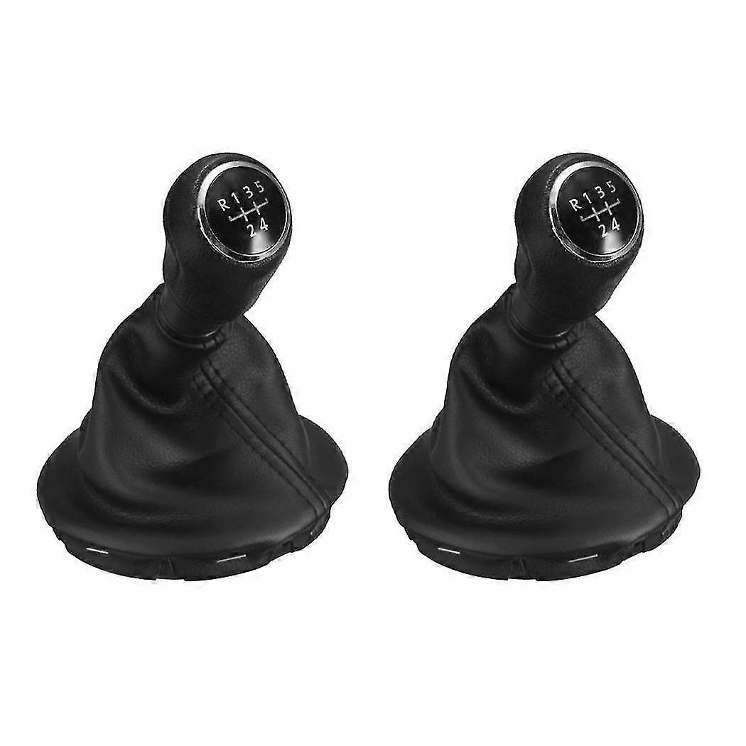 2x Rubber Gear Shift Knob Gator For Transporter T5 T5.1 Black