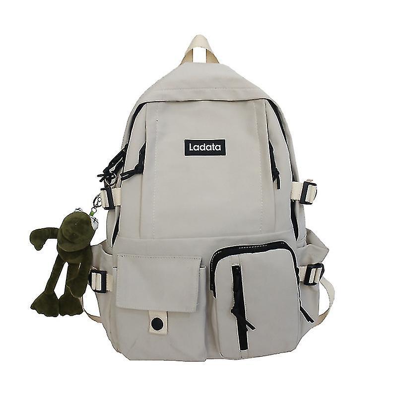 Student Bag, Backpack, College Style Backpack Computer Backpack (white)