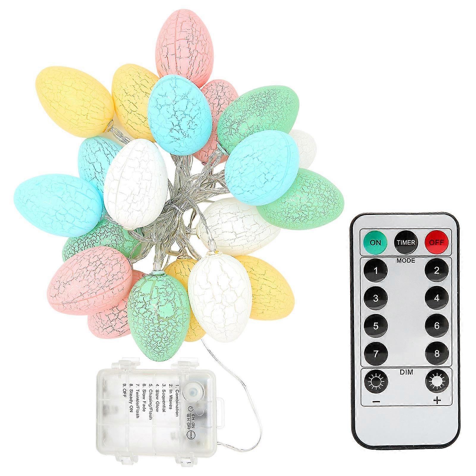 20led String Lights 2m Easter Egg String Lamp For Outdoor Home Party Easter Decor Warm White