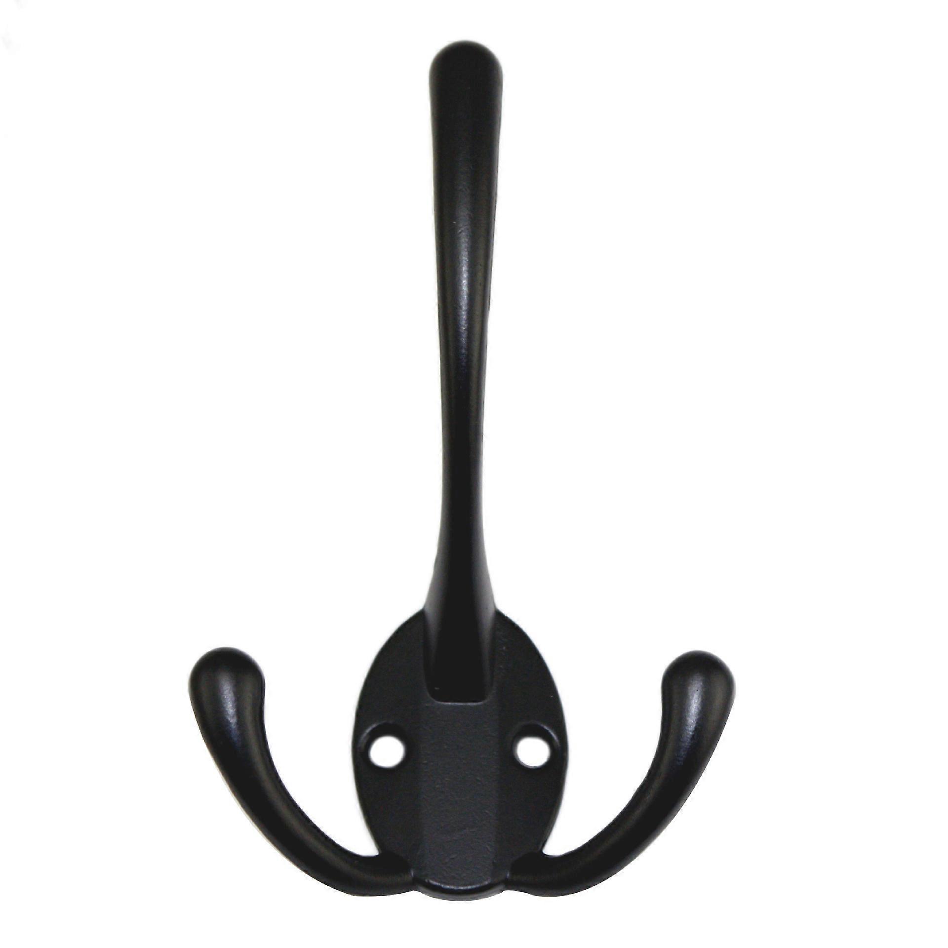 5pcs Coat Hooks Hardware Wall Hooks Heavy Duty Hooks For Hanging Coats Double No Rust Hooks Wall Mounted For Key