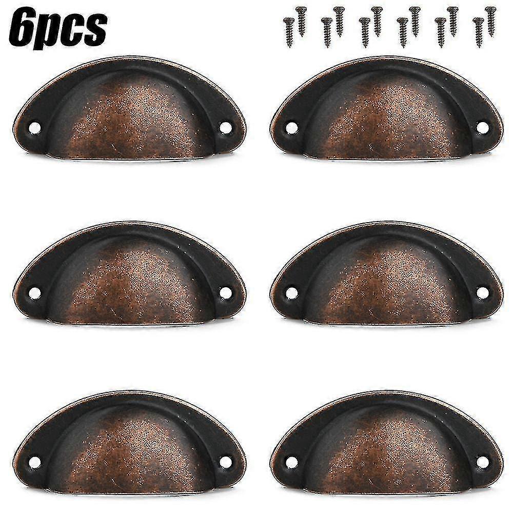 12pcs Cup Handles Shell Pull Kitchen Cupboard Cabinet Door Furniture Drawer Knobs