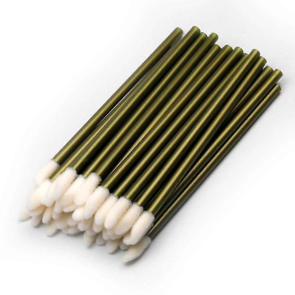200pcs Disposable Lip Brush Stick Portable Rod Lip Brush Mini Creative Lip Brush Stick (long Oblique Type)