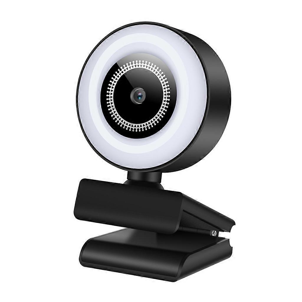 B12 1080P Webcam Computer Web Camera 3 Light Mode 360Rotate Live Broadcast