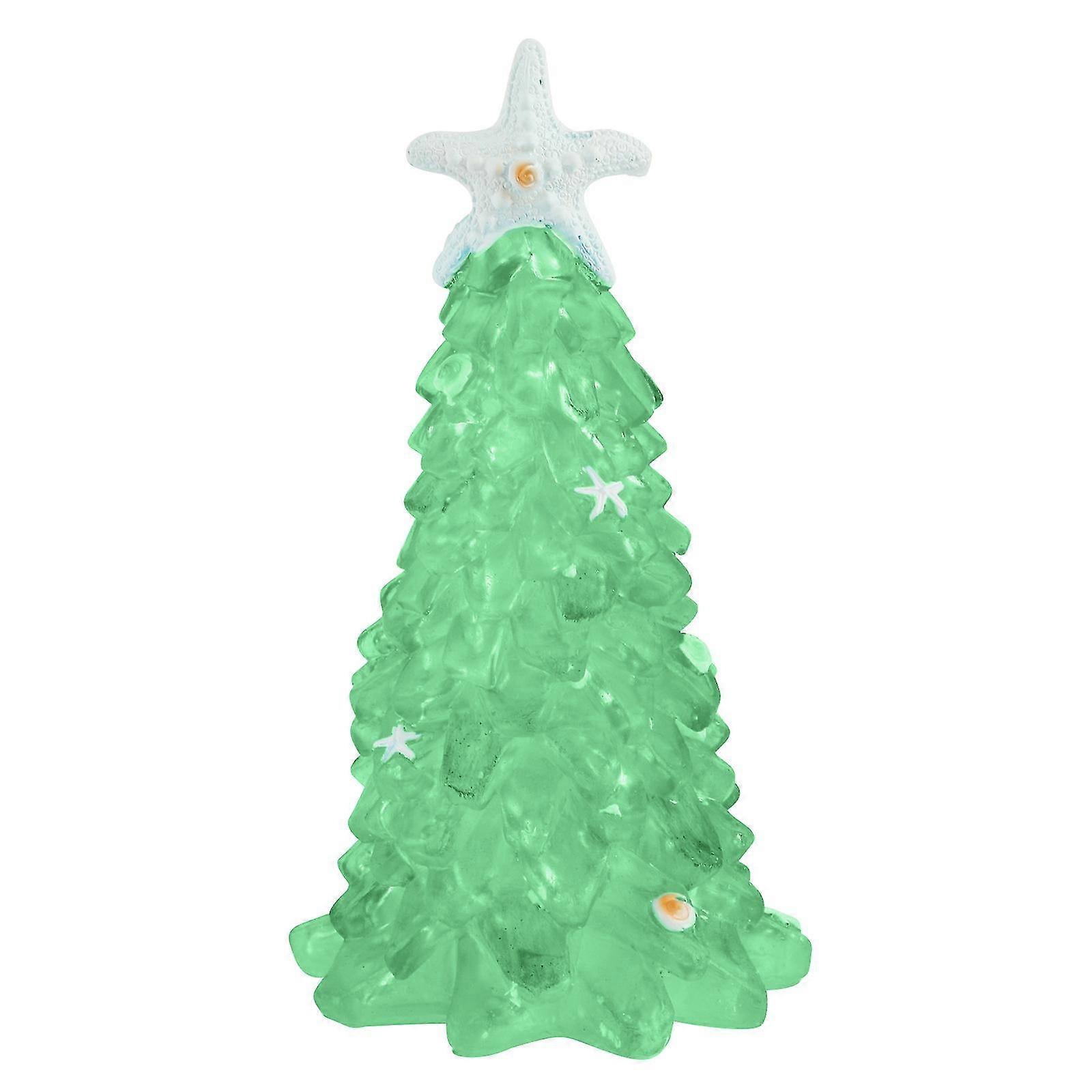 Beautiful Creative Unique Christmas Party Decorated Beach Resin Christmas Tree