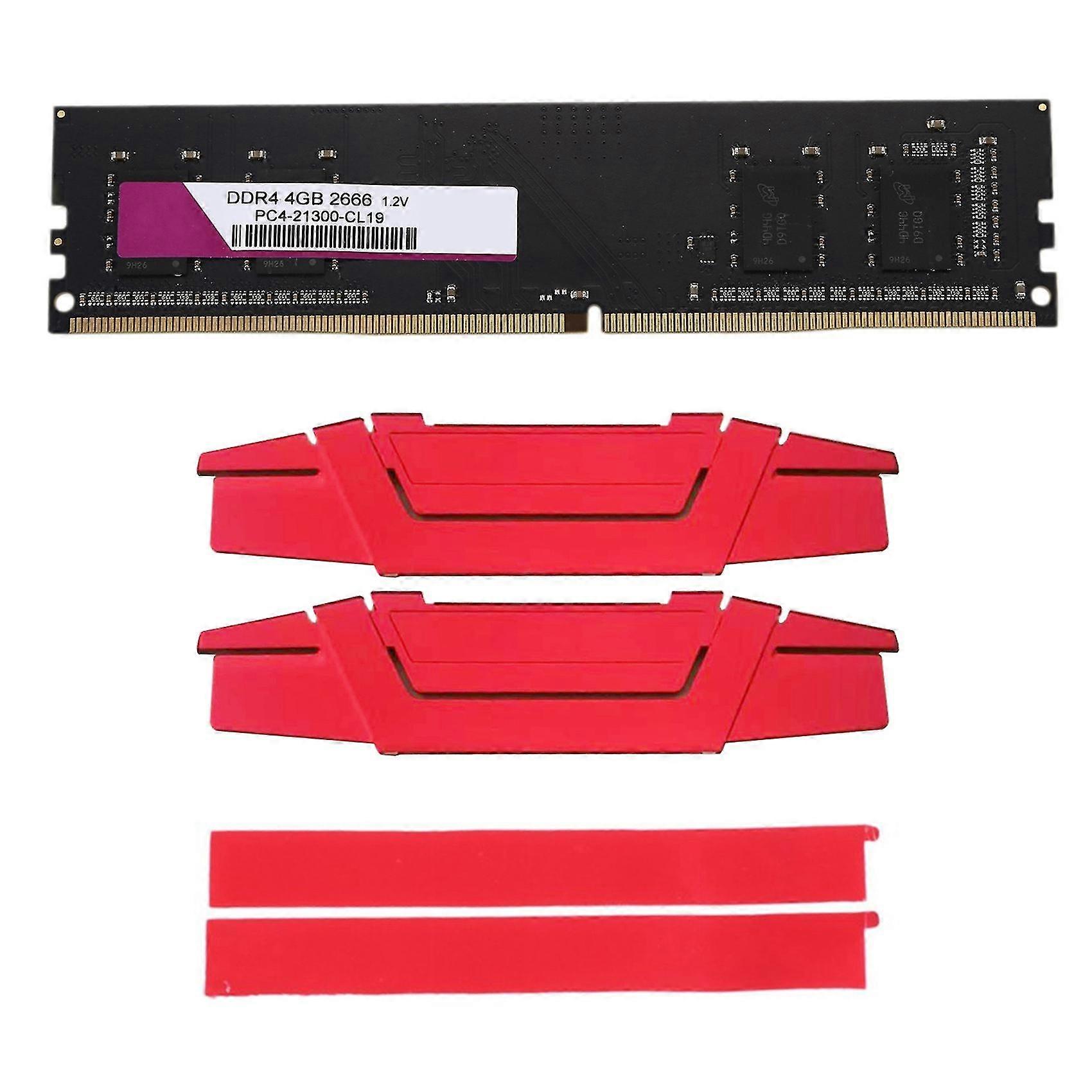Ddr4 4gb 2666mhz Ram Memory+cooling Vest Pc4-21300 1.2v Pc 288pin Dimm Ram For Desktop Computer Ram