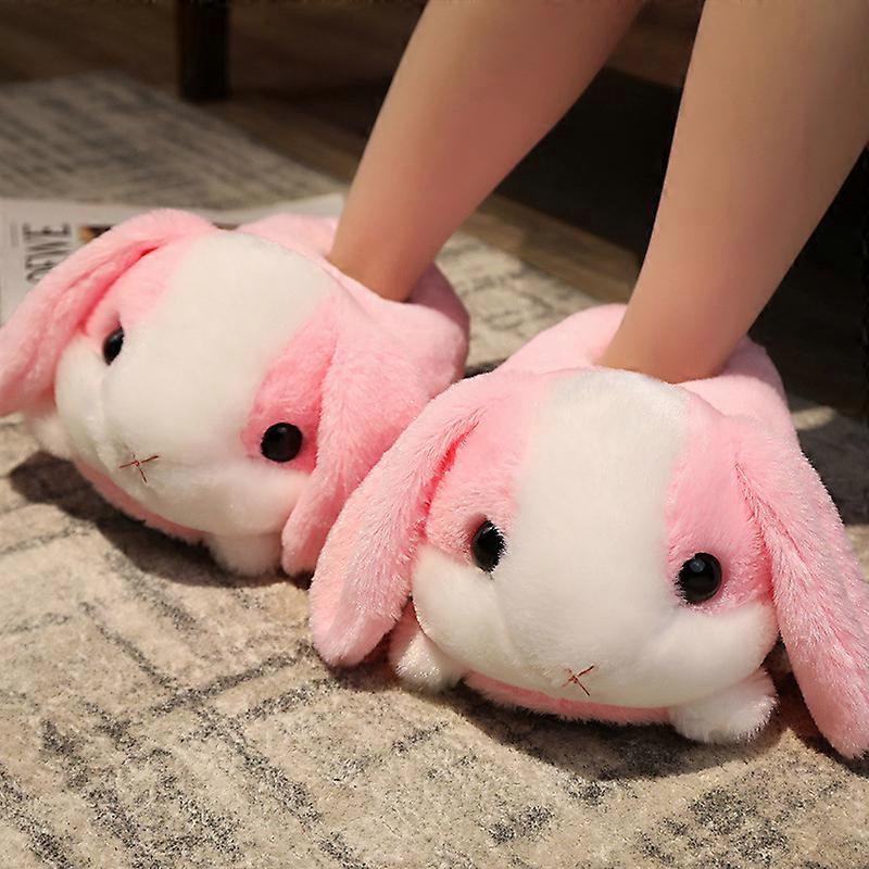 Rabbit/Hamster/Dog Shaped Plush Slippers Creative Wrapping Fuzzy