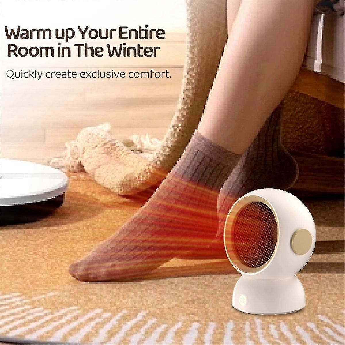 Mini Heater Fast Heating Room Heater Portable Desktop Heater Winter Home Office Warmer Machine Pink US-Plug