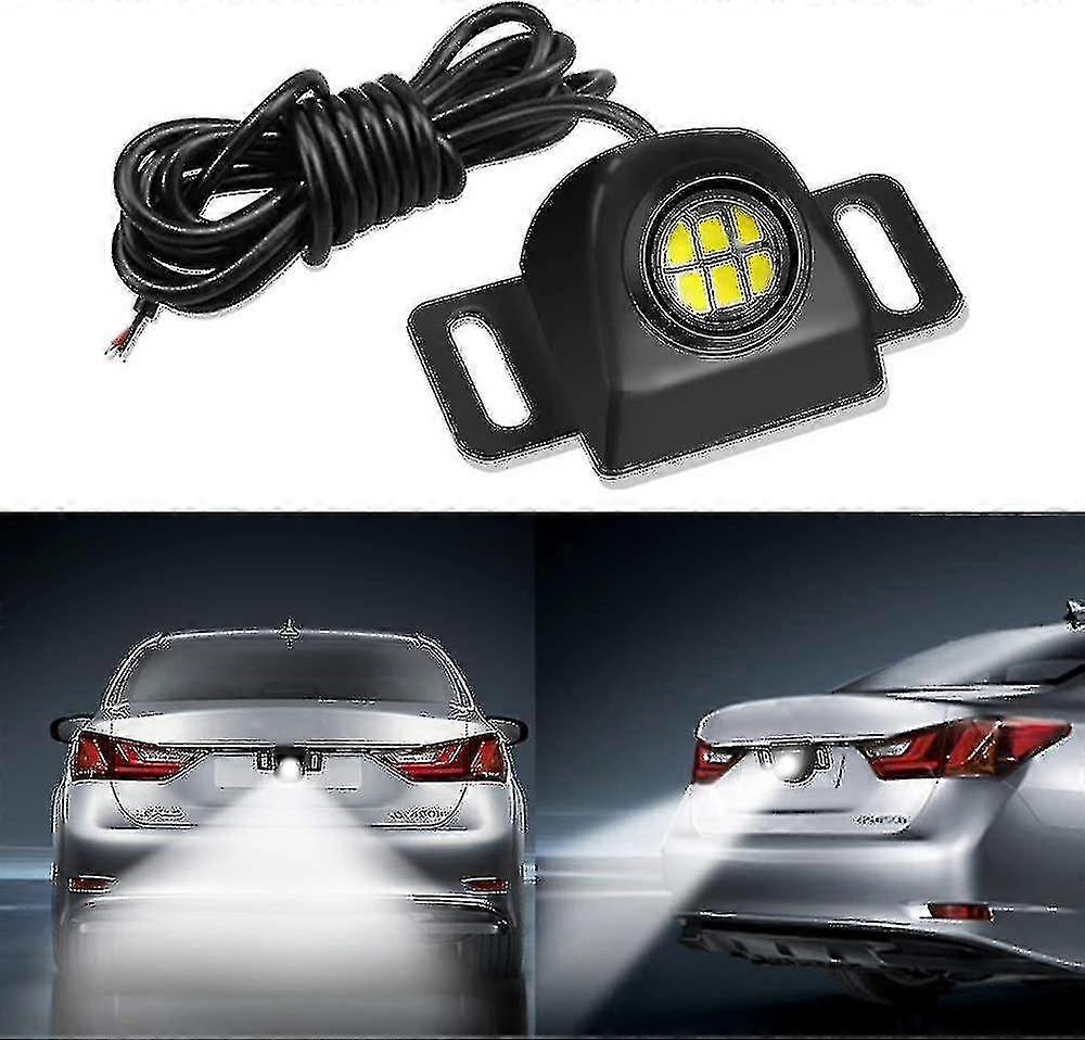 Reverse Parking Backup Auxiliary Led Bulb Mini Anti-collision Night Performance Led Rear Light Camera Shape 6000k White