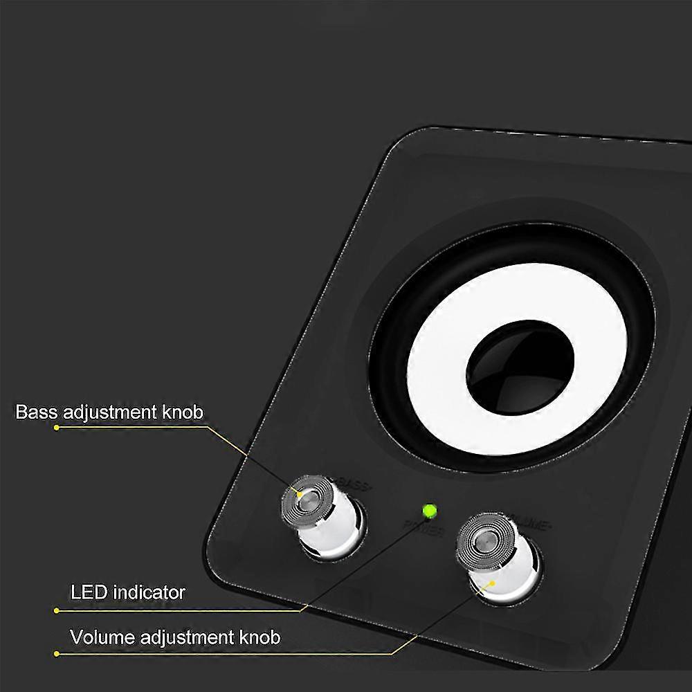Multimedia Speaker System With Subwoofer, Compact 2.1 Subwoofer Usb ...