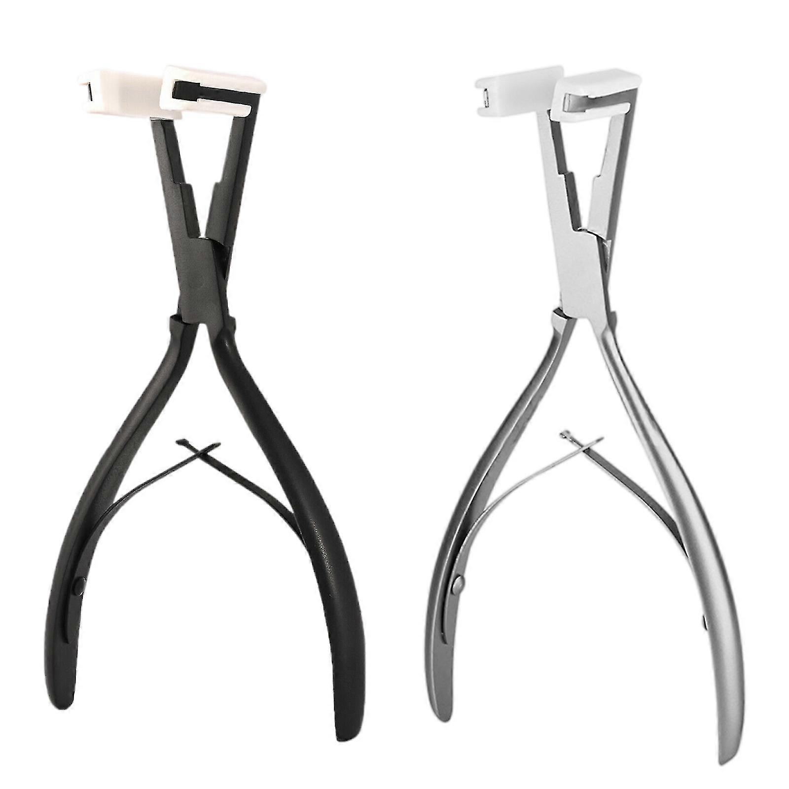 Tape-in Hair Extensions Plier Set 4.5cm Pad Jaw Flat Surface Hair Tape Seal Tool Nero