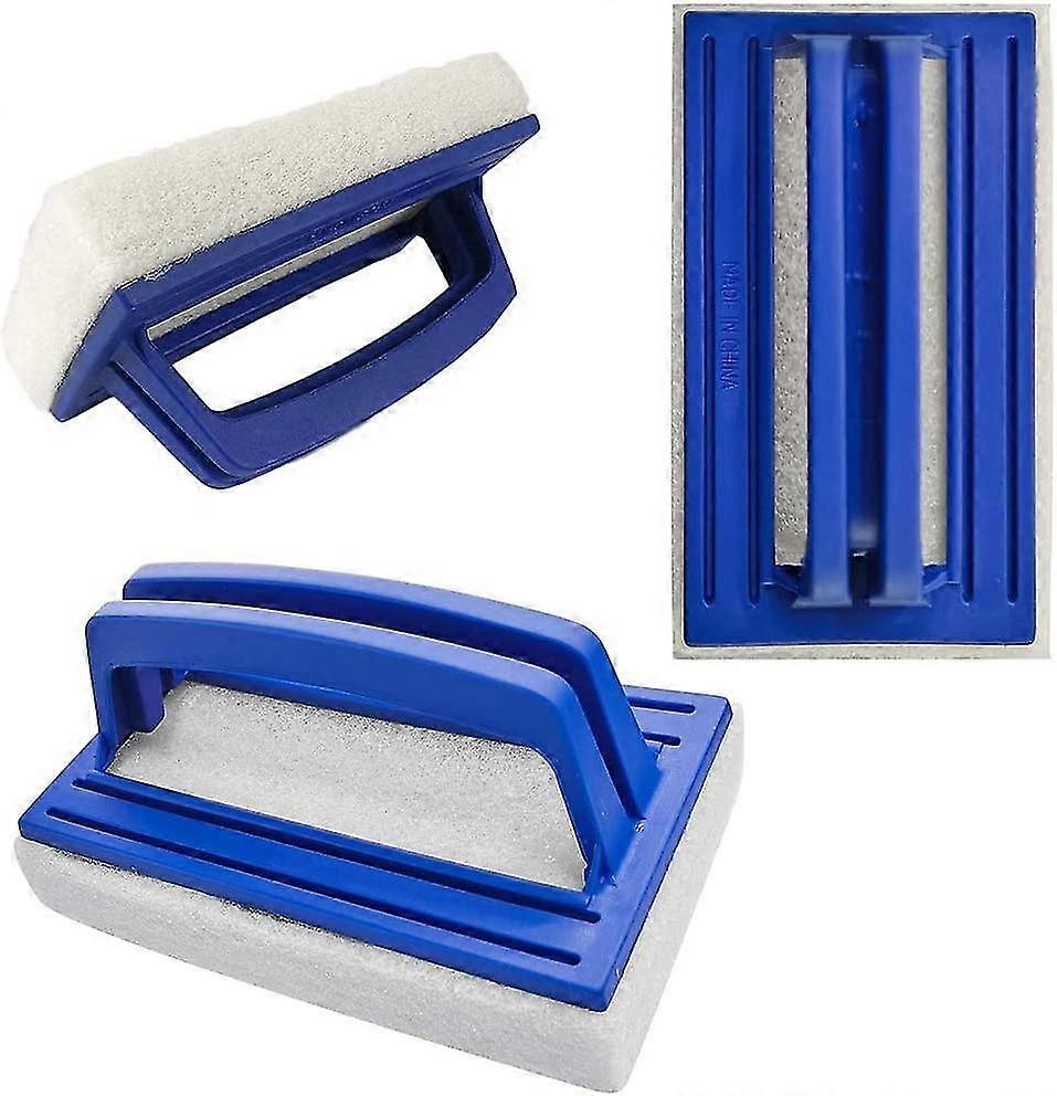3 Pieces Pool Sponge Brushes Pool Wall Brush Swimming Pool Brush Cleaning Tools Swimming Pool Brush With Handle For Waterline Scrubber, Spas And Aquar