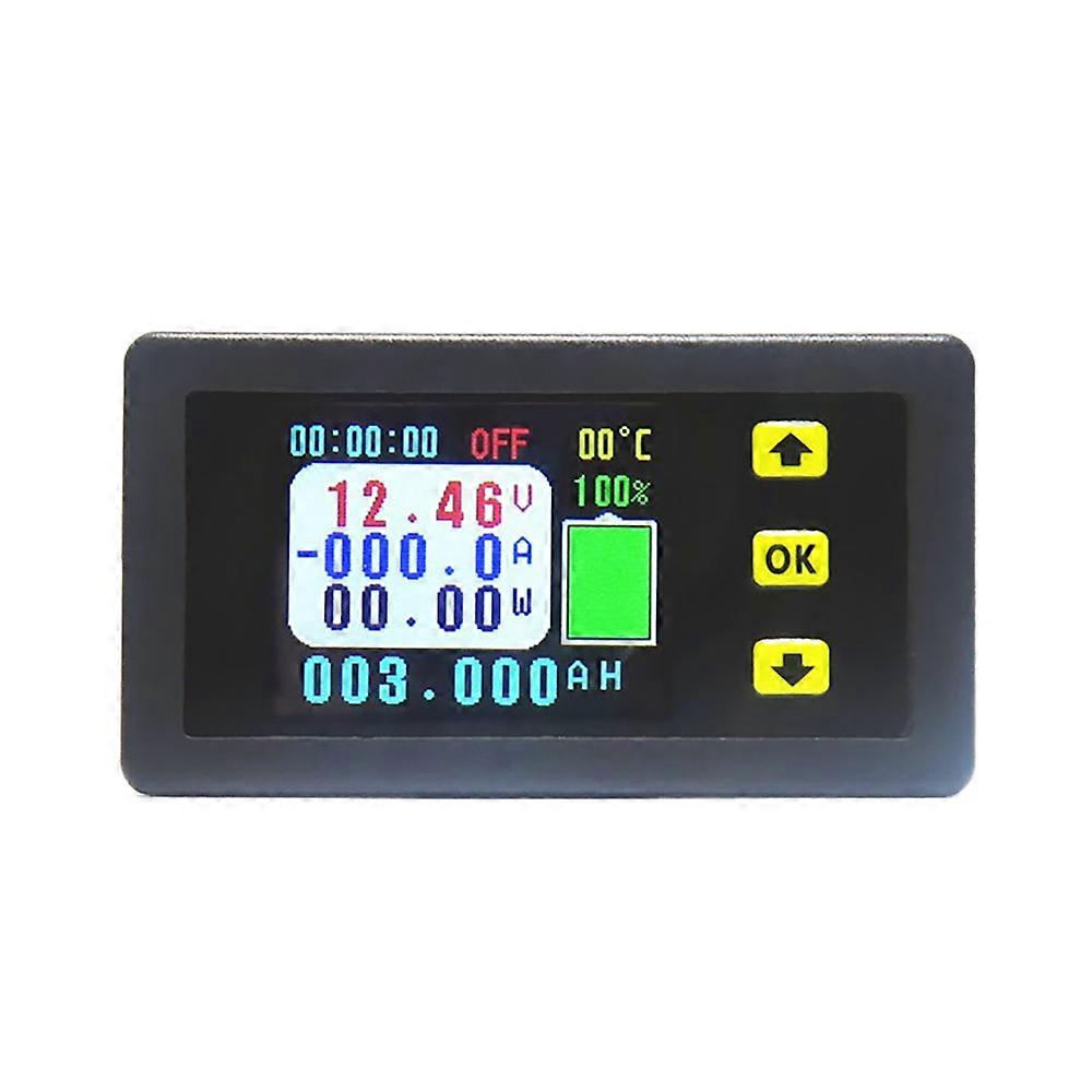 VA7510S Voltage and Current Meter,100A 6-75V/0V-120V DC Ammeter Voltmeter Monitor Output Battery Ch