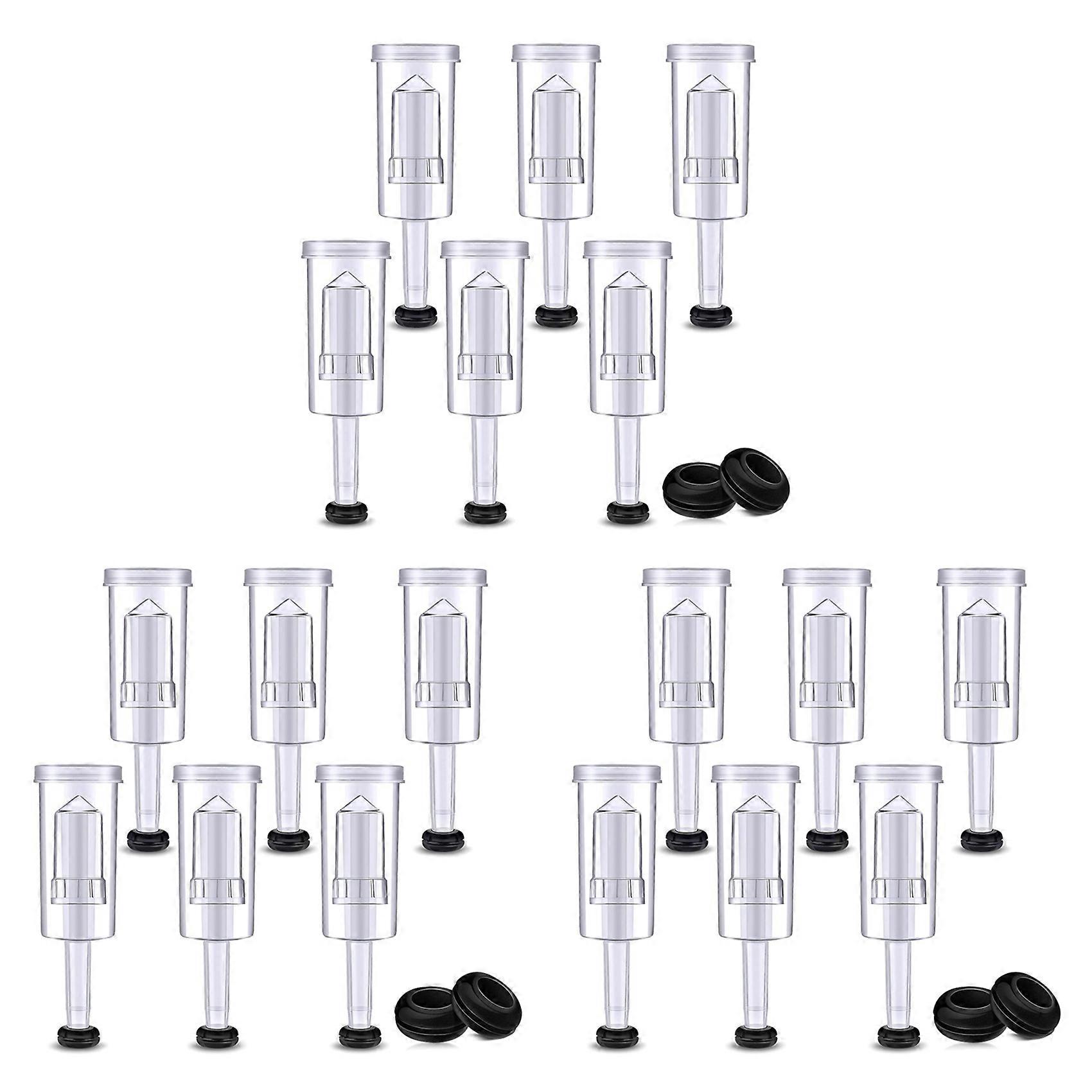 Airlock Set for Fermentation, 60 Pieces Silicone Grommets and 18 Pieces Plastic Airlock for Preserv