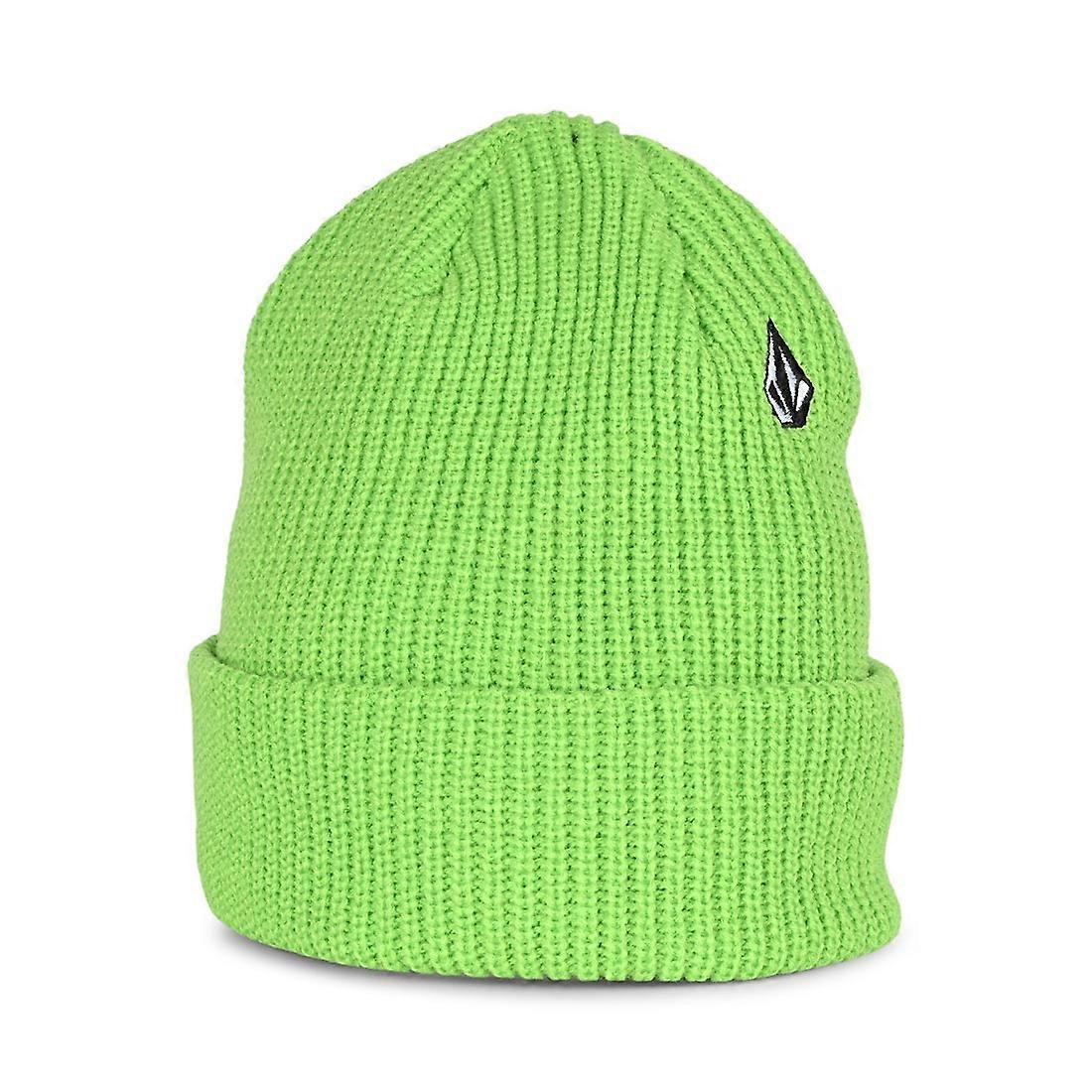 Bonnet manchette pleine pierre Volcom - Vert électrique