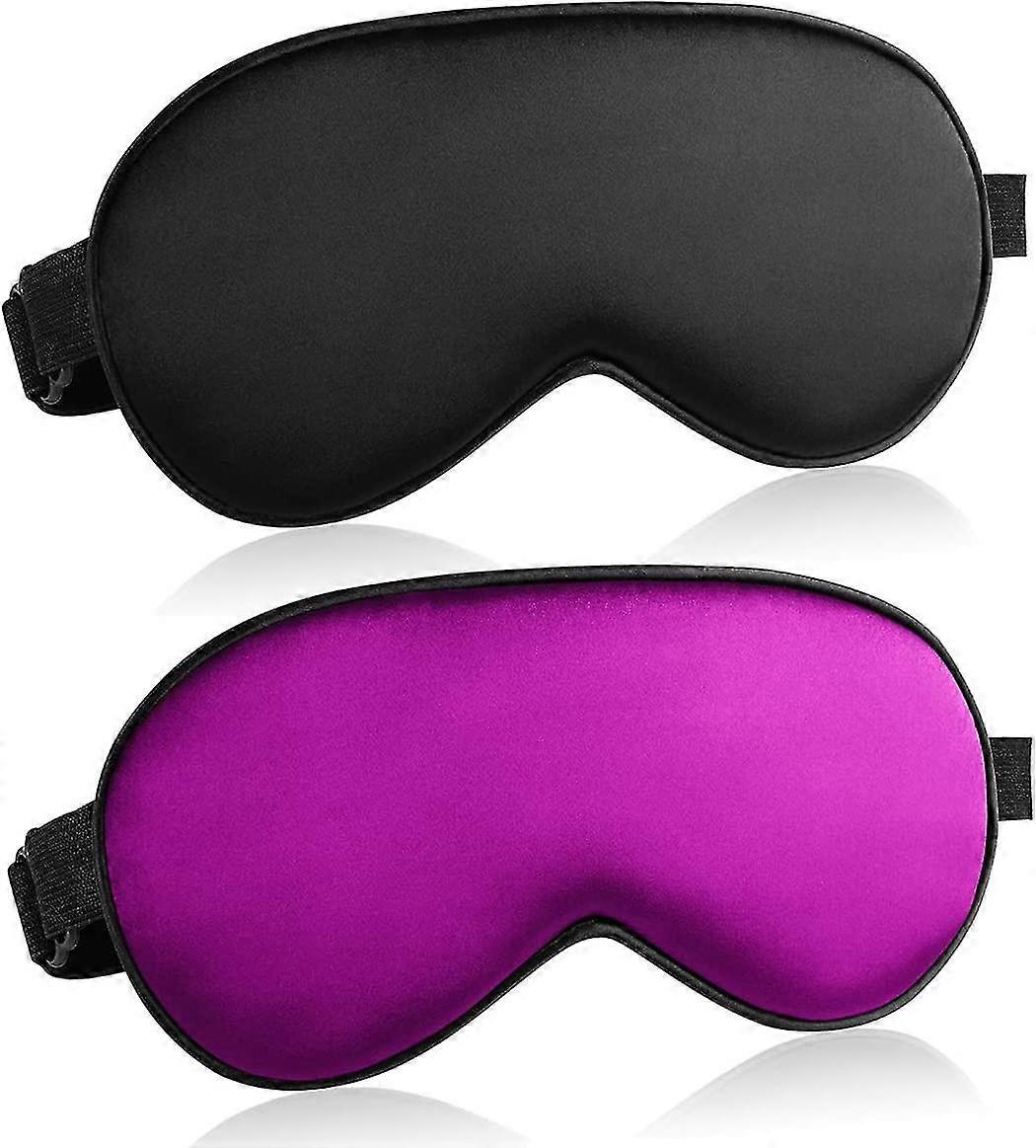 Eye Mask For Sleeping, Silk Sleep Eye Masks Adjustable Strap Soft