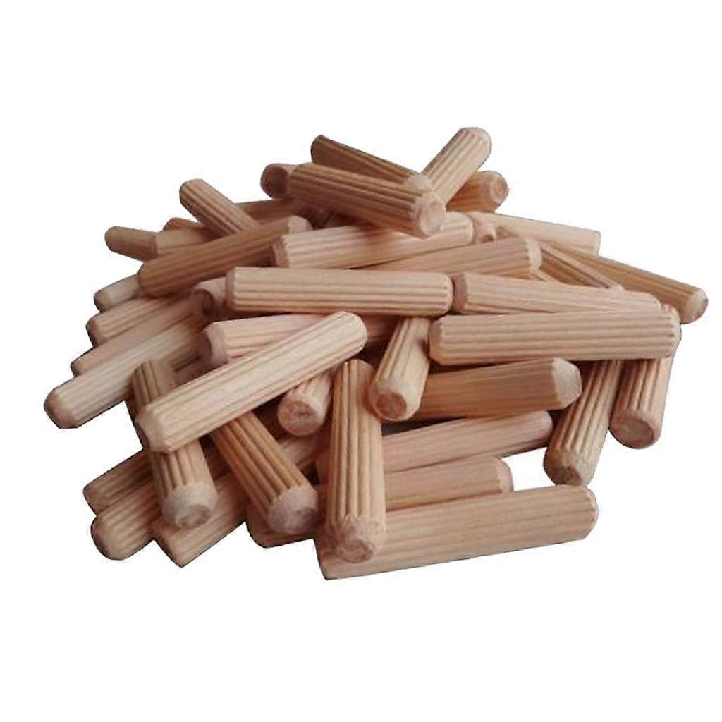 2x100pcs Wooden Studs Craft Studs for DIY Carpentry Project 10x60mm