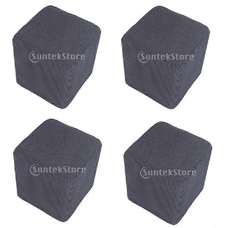 4 Washable Elastic Covers for Ottoman / Stool Elastic Cover