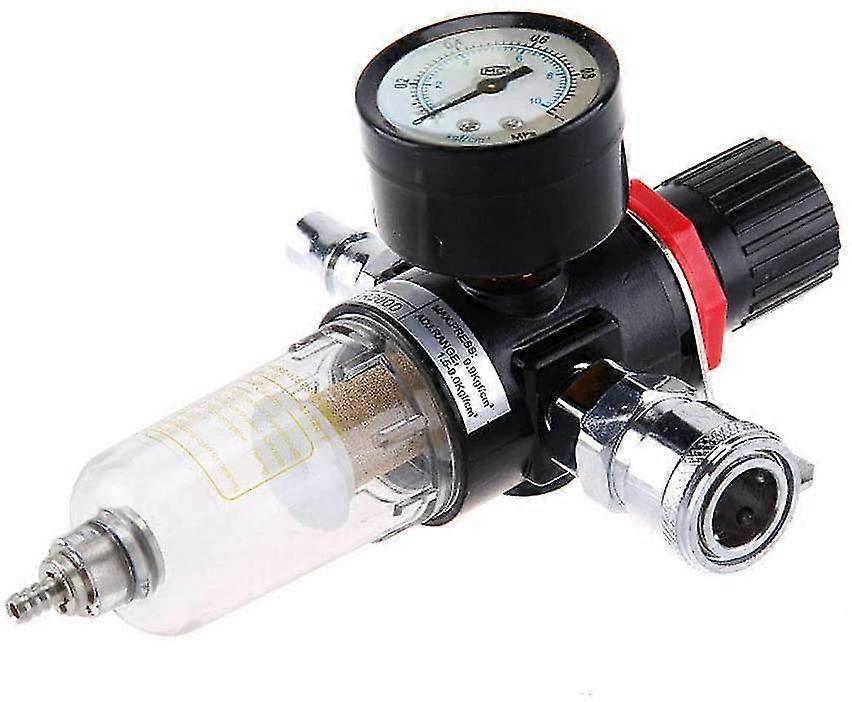 Filter Regulator For Compressed Air 1/4" Pressure Moisture Trap Oil Water Lubricator Separator Reducer Processor Gas Gauge Connector