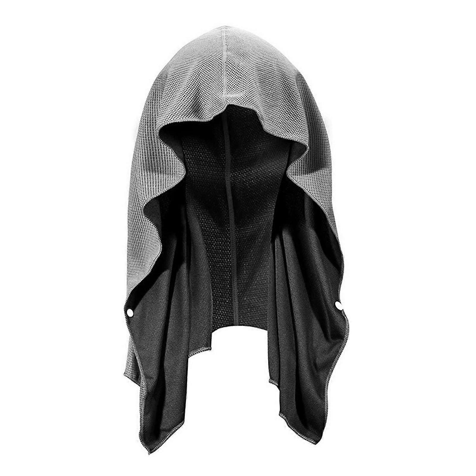 Mikrokuituinen viileä pyyhe kaulan ja kasvojen kuntosaleille Pyyhe pilatekselle Urheilu Camping Harmaa