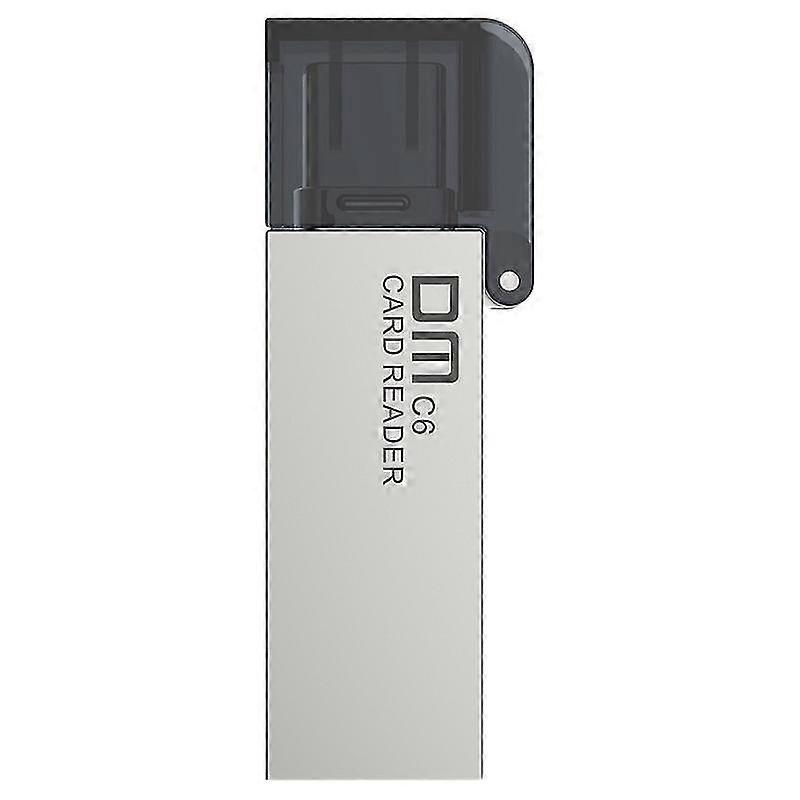 CR006 Zinklegering Kortläsare Typ C SD / TF USB Flash Disk Stöd 256G Multi Memory Card Reader för