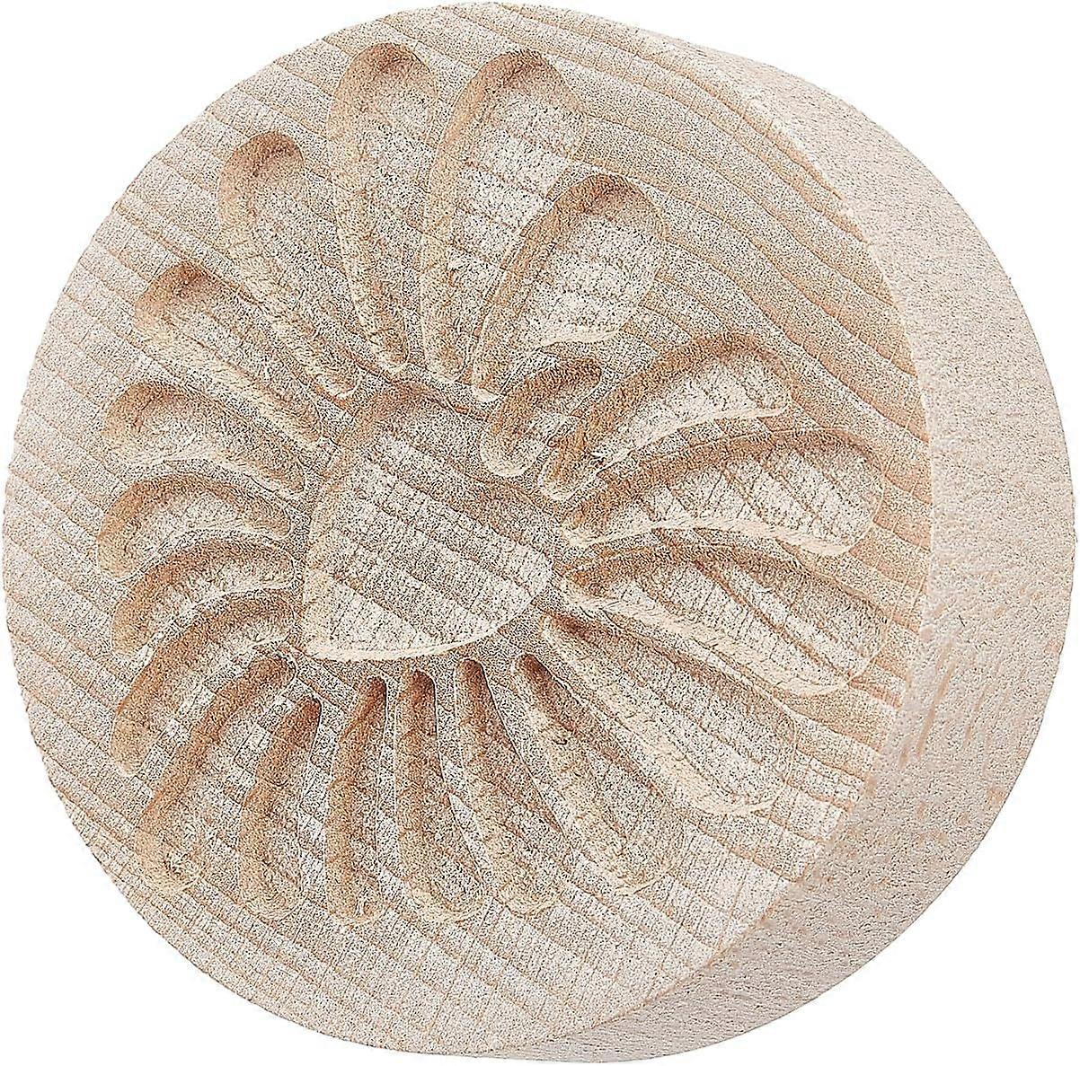 Wooden Pottery Tool Heart Pattern Wooden Clay Stamp for DIY Creation Clay Tool Clay Pottery Tool 2.56inch