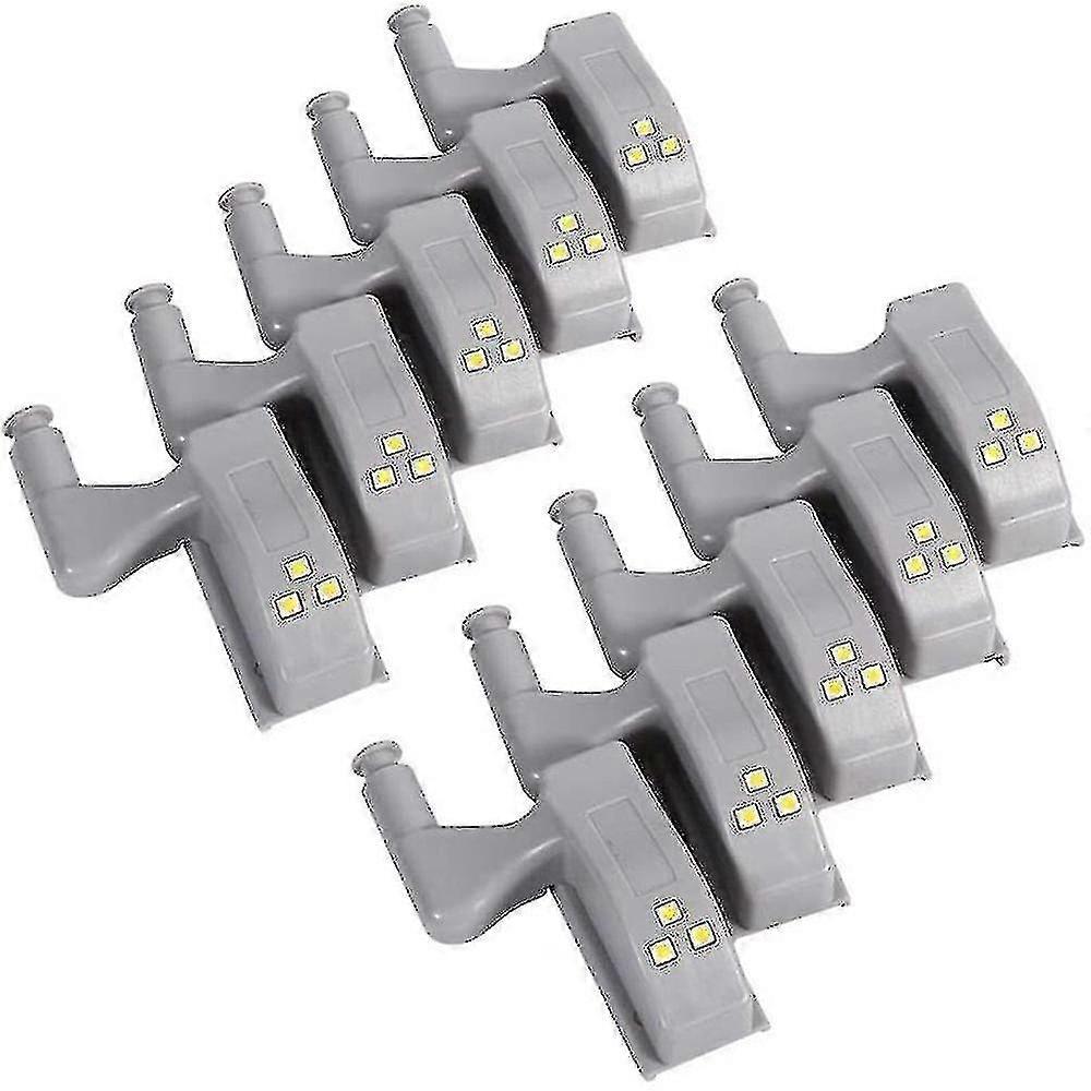 10pcs Led Cabinet Lights Universal Wardrobe Hinge Sensor Light Kitchen