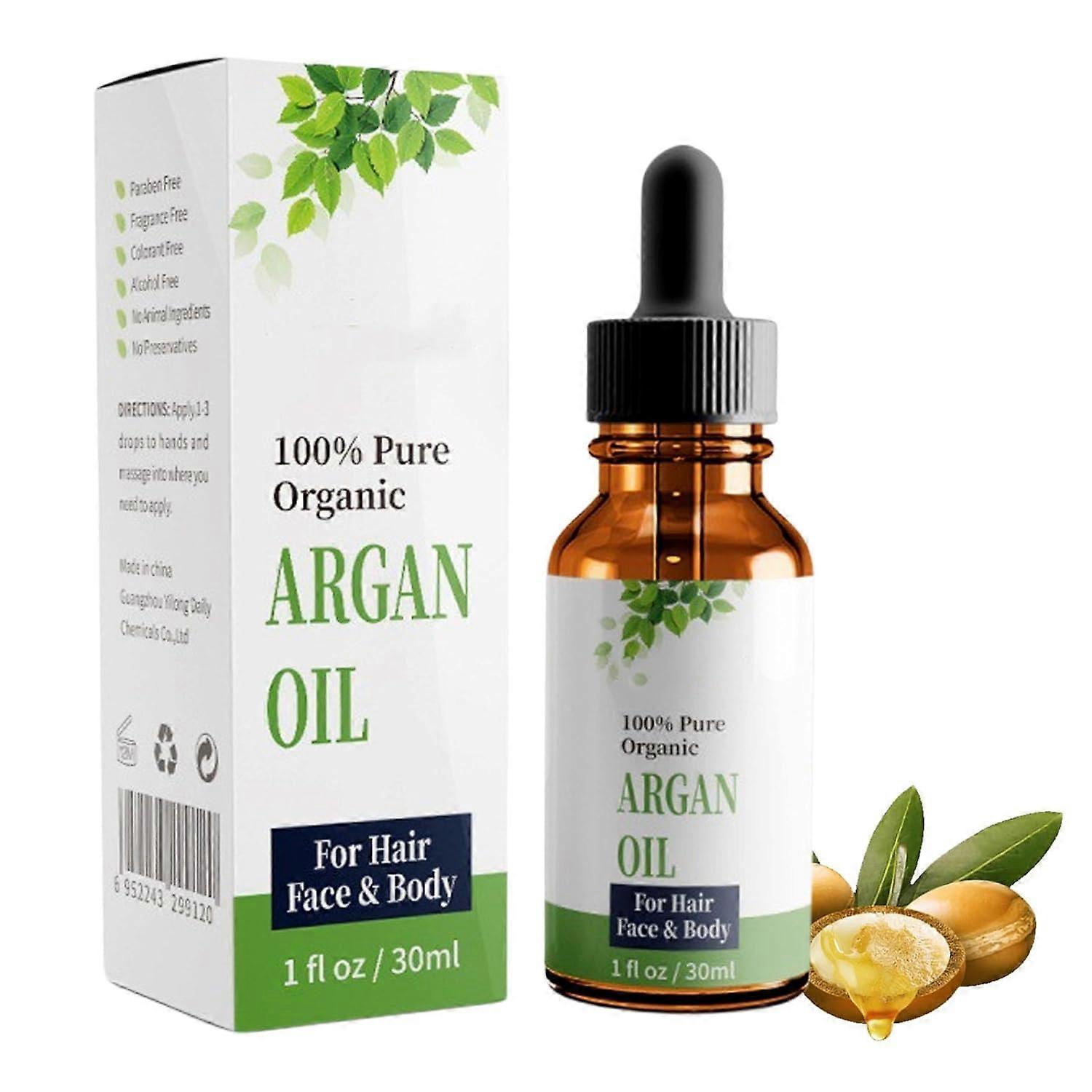 Argan Hair Oil, Argan Oil For Hair Care, Natural Argan Oil Deep Moisturizing Serum Βελτιώνουν Τα Τραχιά, Διχαλωτά Και Ξηρά Μαλλιά, Οργανικό Ψυχρής Έκθλιψης Carrier Oi