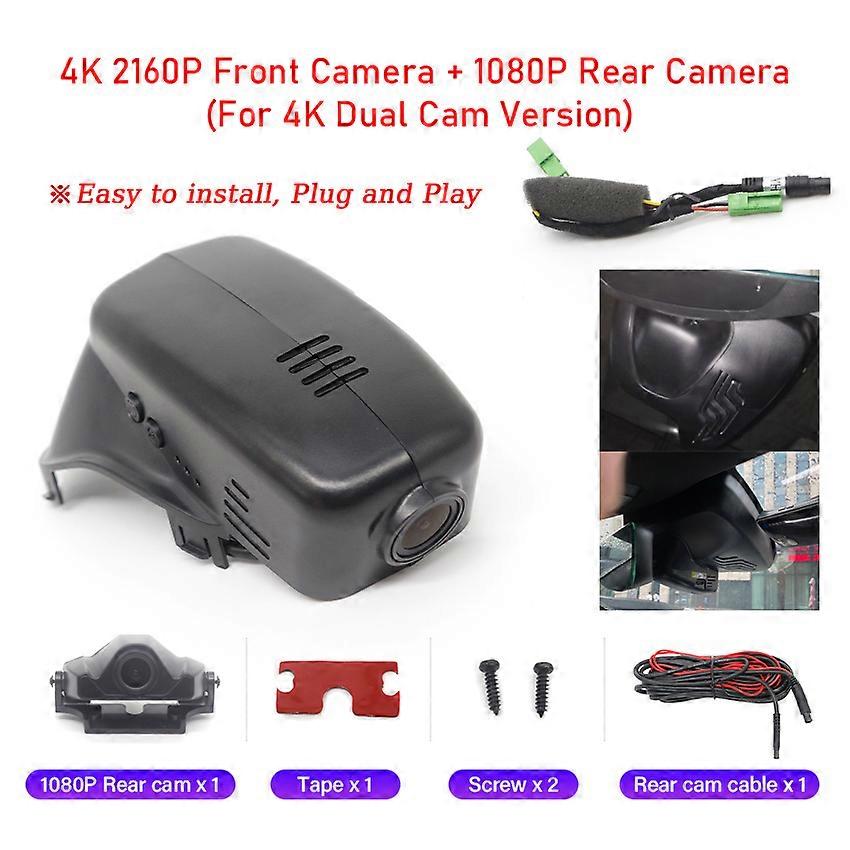 Plug and play 4K Dash Cam Camera Video Recorder For Volvo XC60 S60 S60L S80L V40 XC90 S90 V90 2011~23 Car Accessories UHD 2160P