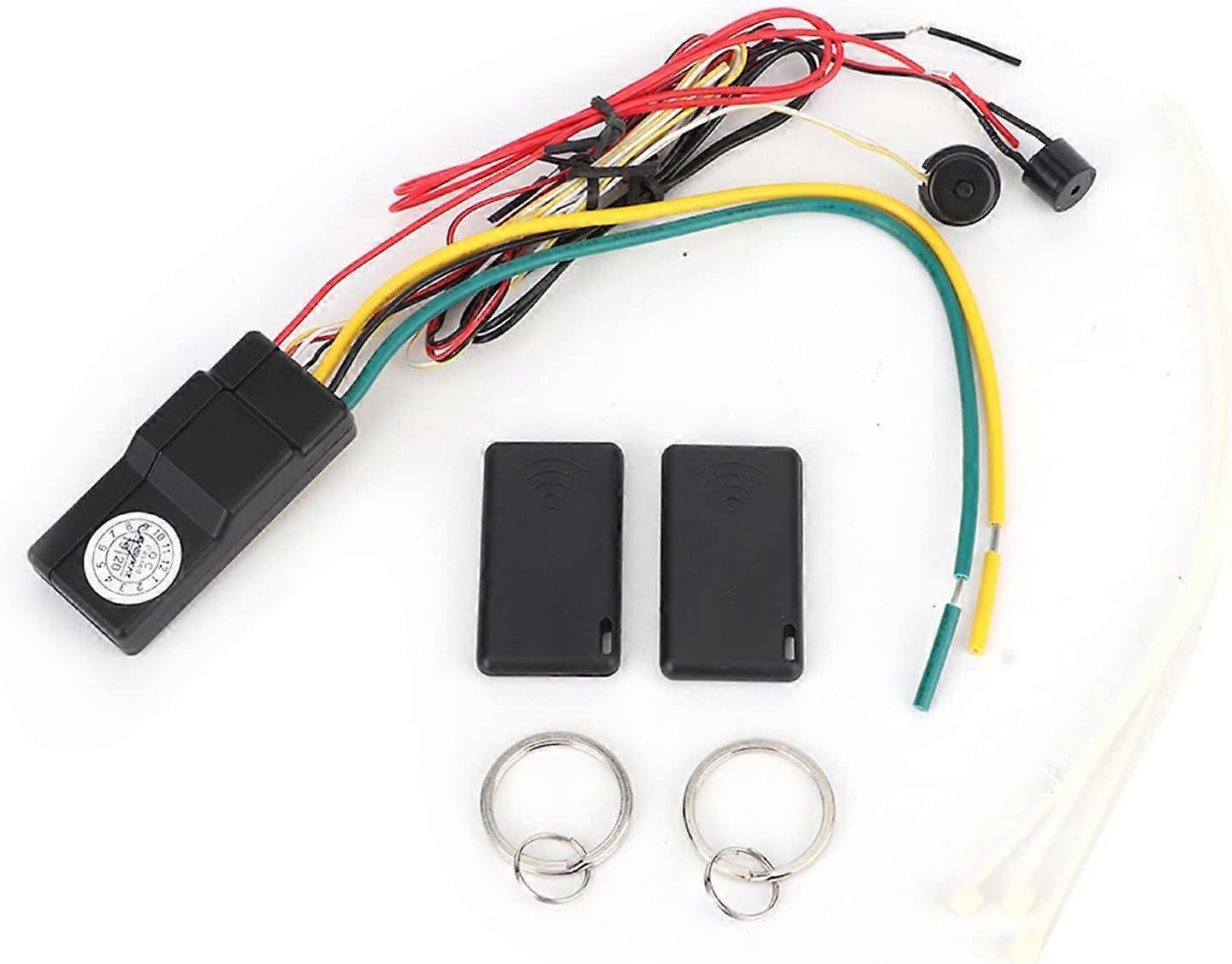 Auto Immobilizer Car Security System with Anti Hijacking Engine Lock, Wireless Immobilizer Car Intelligent Alarm Engine Lock Adjustable Sensing Distan