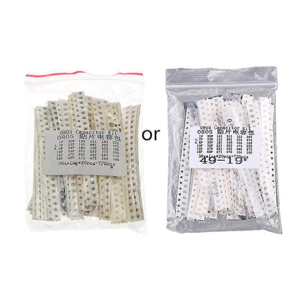 720pcs Samples Electronic Diy Kit 1206 0603 0805 Smd Capacitor 36 Values 20pcs