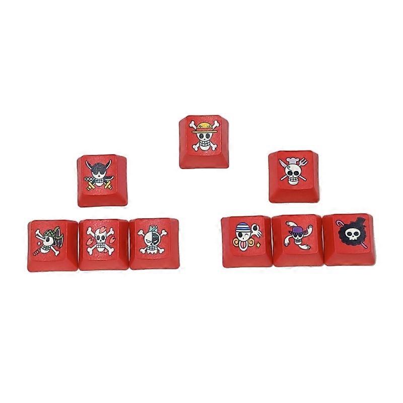9-Key Keycap WASD Mechanical Keyboard Keycaps OEM Profile PBT Cartoon Pirates