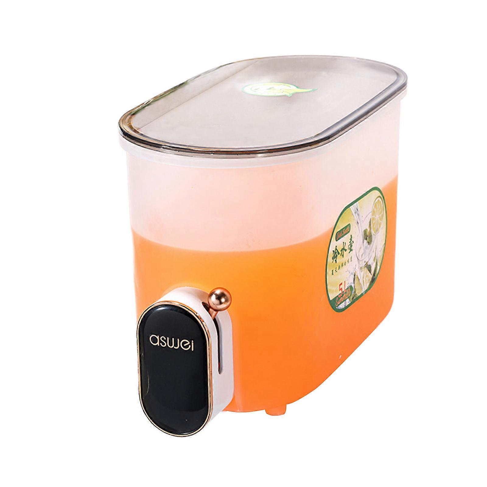 Zbrusu nový dávkovač nápojů s kohoutkem 5L lednice Nápojový automat na nápoje Dávkovač nápojů v lednici s těsnící gumou Opakovaně použitelný dávkovač džusu pro IC