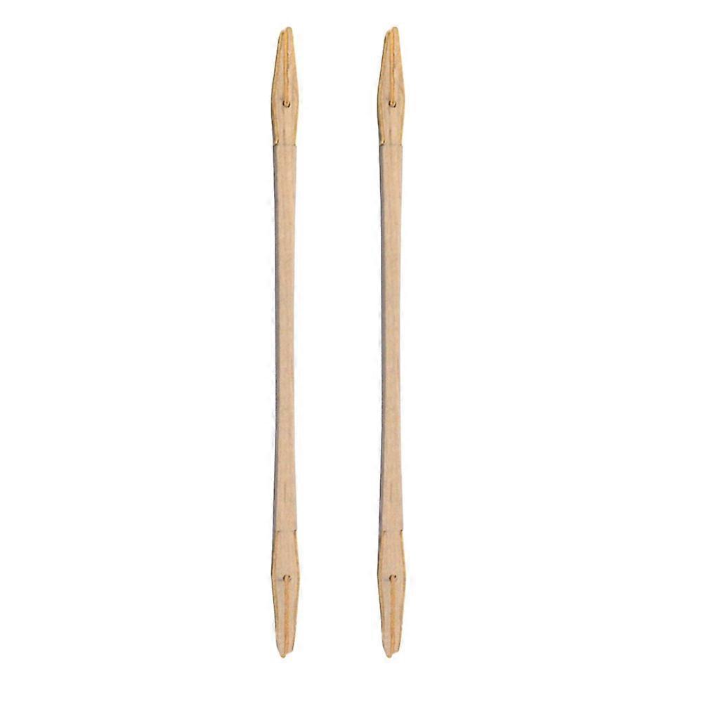 2 Pcs Convenient Wooden Treble Mute Sticks Mediant and Alt Mute Tools for Piano (Khaki)