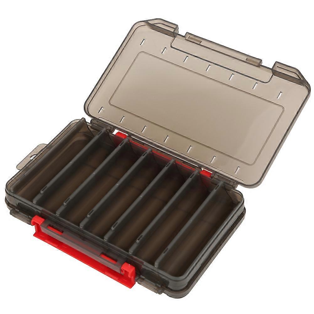 Double Sided Fishing Bait Storage Box Container Fishing Tackle Lure Box Case Accessory L