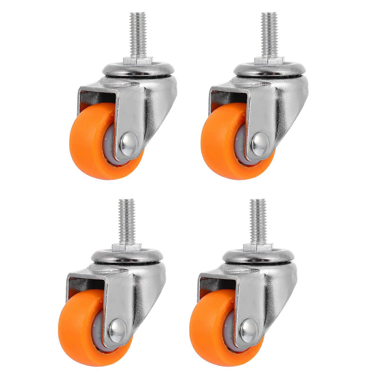 4pcs Möbel Mute Rollen Industrielle Rollen Räder Silent Rotation Rad