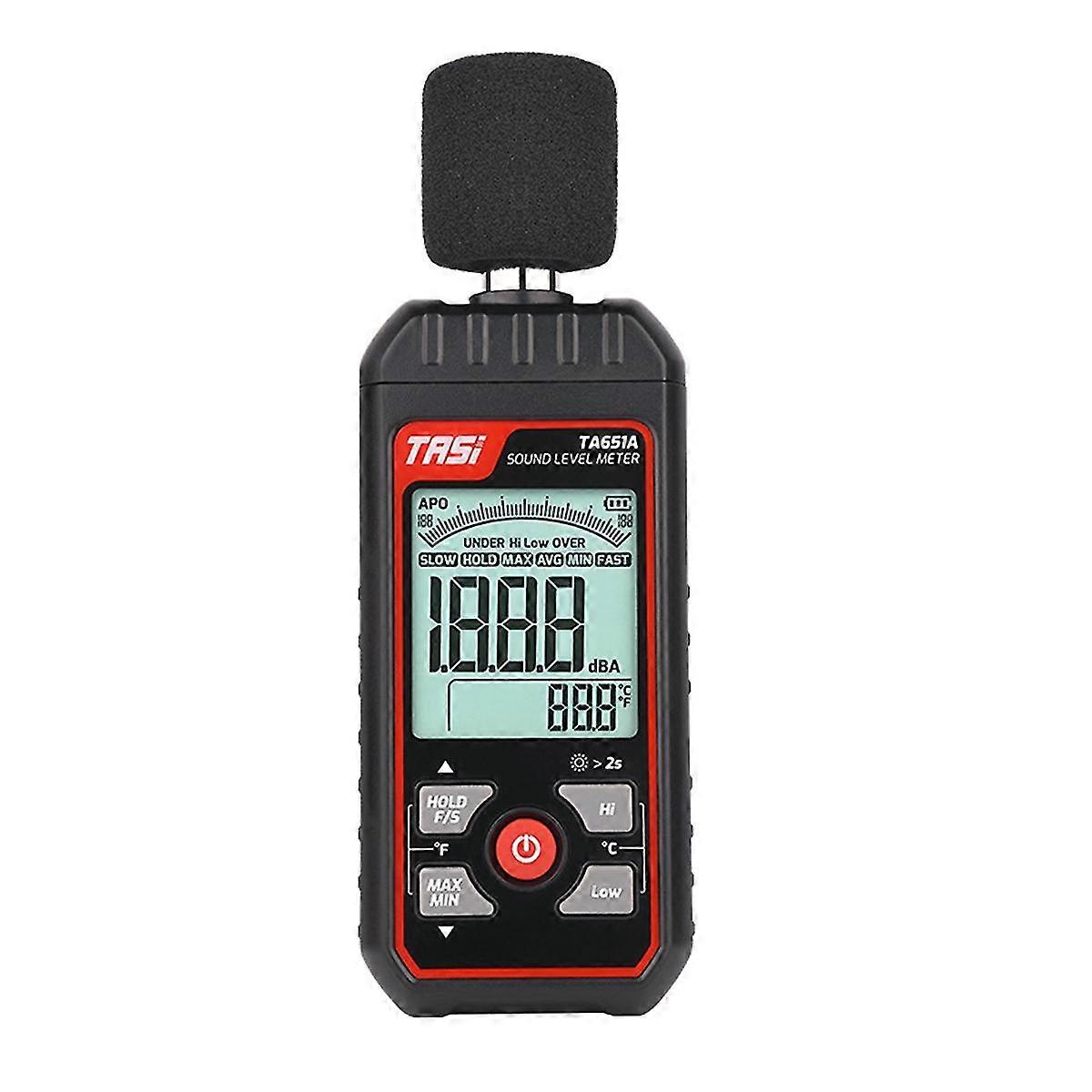 Ta651a Digital Sound Level Meter 30-130db Audio Noise Measuring Instrument Mini Db Meter Environme