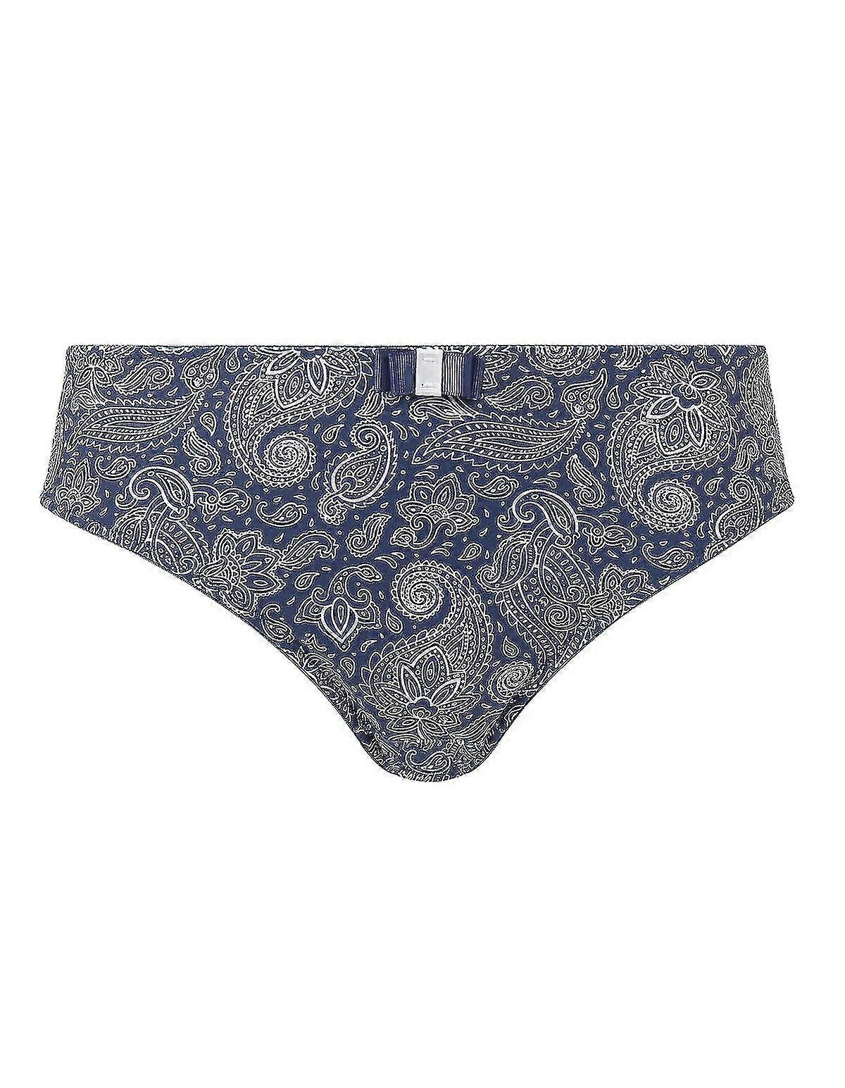 18021-C-093 Women'S Blue Motif Knickers Panty Brief