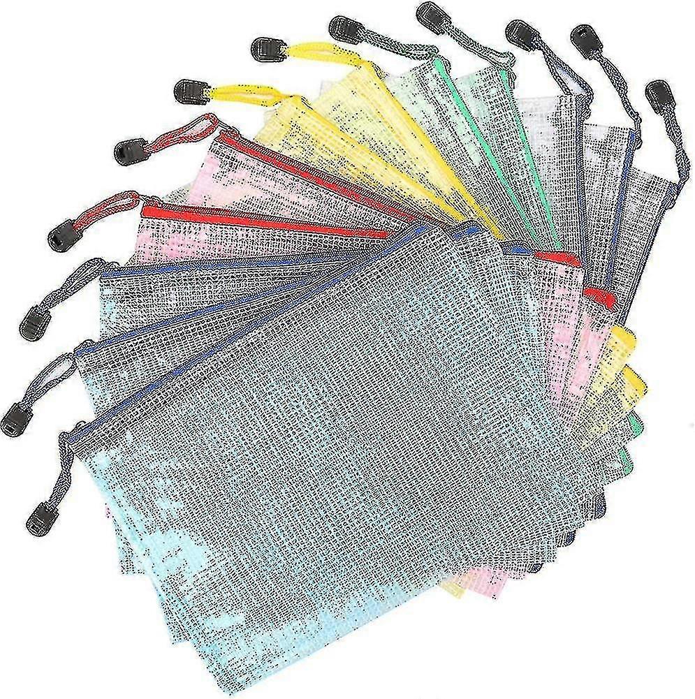 A5 Zip Document Pouch 12 Pcs Folder Package Wallet Document Pouch Folder Bag
