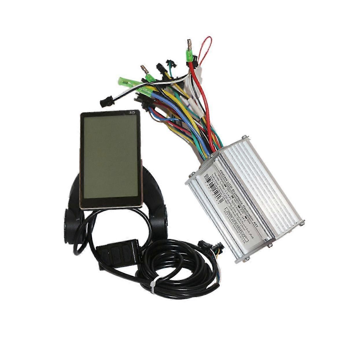 36v 48v 52v 60v 350w 18a Brushless Dc Motor Controller Ebike Controller M5 Lcd Display Speedometer