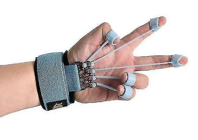 Finger gripper strength trainer extensor exerciser finger flexion and extension training device